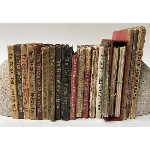 4 - BEATRIX POTTER. Twenty works in varying conditions, including two 'Flopsy Bunny's,' 'The Pie and the... 