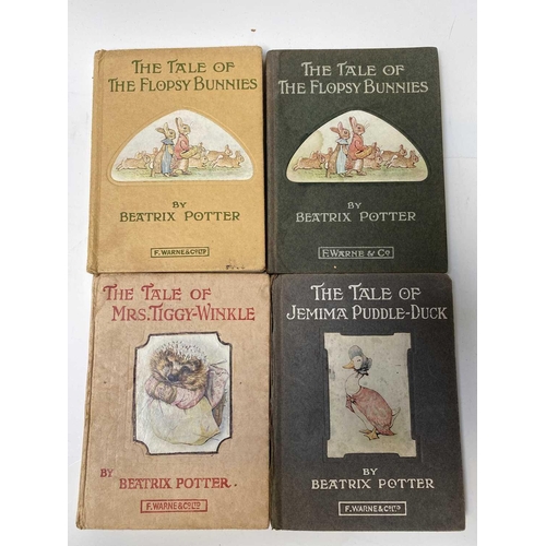 4 - BEATRIX POTTER. Twenty works in varying conditions, including two 'Flopsy Bunny's,' 'The Pie and the... 