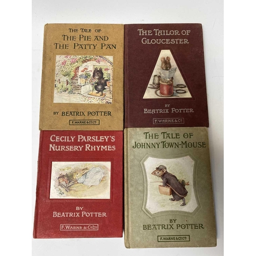 4 - BEATRIX POTTER. Twenty works in varying conditions, including two 'Flopsy Bunny's,' 'The Pie and the... 