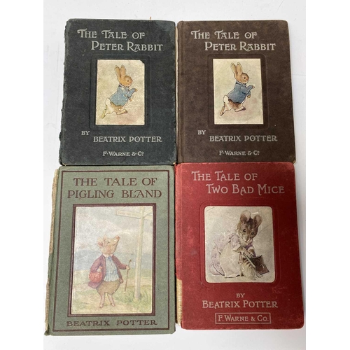 4 - BEATRIX POTTER. Twenty works in varying conditions, including two 'Flopsy Bunny's,' 'The Pie and the... 