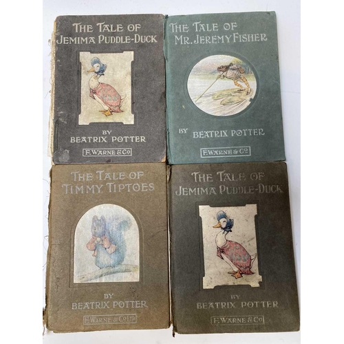 4 - BEATRIX POTTER. Twenty works in varying conditions, including two 'Flopsy Bunny's,' 'The Pie and the... 