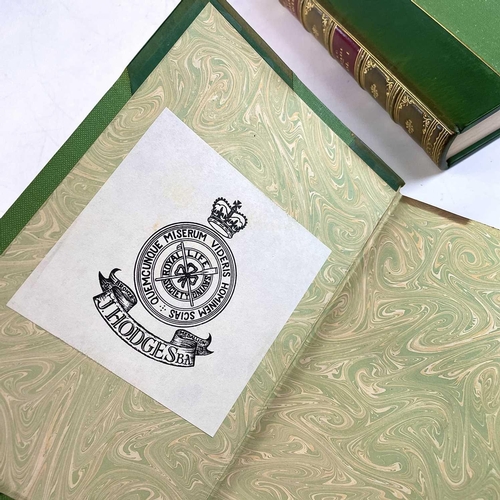 40 - E. C. G. GASKELL. 'The Life of Charlotte Bronte,' first edition, two vols, half green leather with c... 