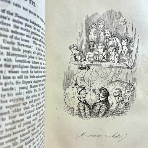 41 - WILLIAM MAKEPIECE THACKERAY. 'The History of Pendennis,' two vols, original cloth, chipped ends to s... 