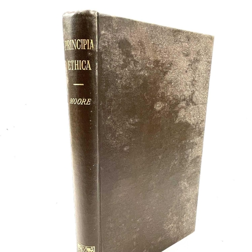 42 - GEORGE EDWARD MOORE. 'Principia Ethica,' first edition, original cloth, soiling to boards, owner sig... 