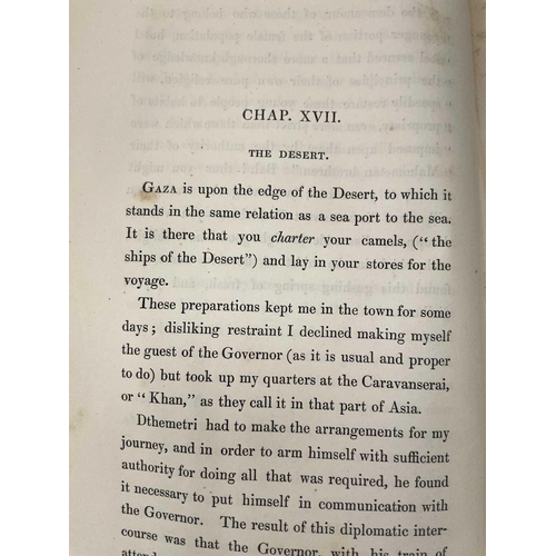 43 - A. W. KINGLAKE. 'Eothen, or, Traces of Travel brought home from the East,' original green cloth with... 