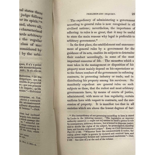 45 - GEORGE CORNEWALL LEWIS. 'Essay on the Government of Dependencies,' 8vo, publishers boards, front boa... 