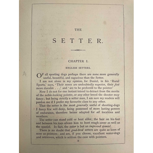 53 - EDWARD LAVERACK. 'The Setter,' pebbled cloth, colour frontis, Longmans, Green, and Co, London, 1872.