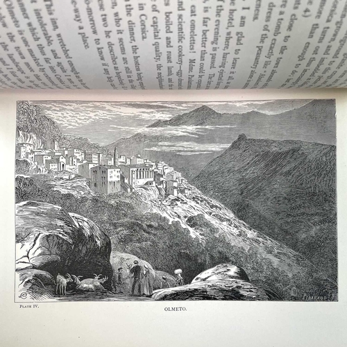 57 - EDWARD LEAR. 'Journal of a Landscape Painter in Corsica,' first edition, original russet cloth, spli... 