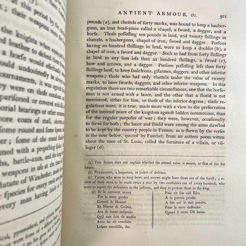 59 - FRANCIS GROSE. 'Military Antiquities Respecting A History of the English Army, From The Conquest to ... 