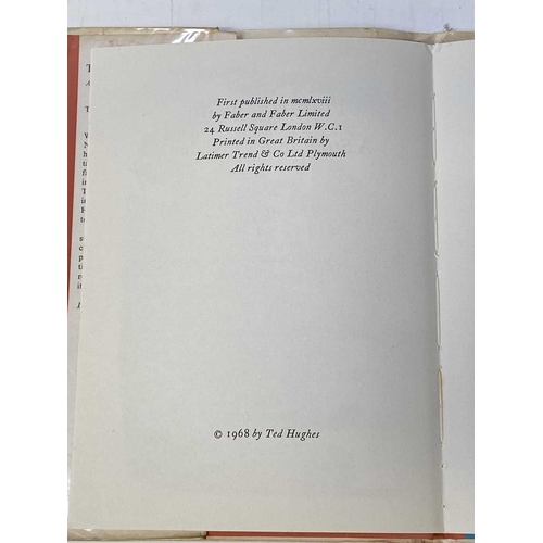 7 - TED HUGHES. 'The Iron Man: A Story in Five Nights,' first edition, unclipped dj, original cloth, Fab... 