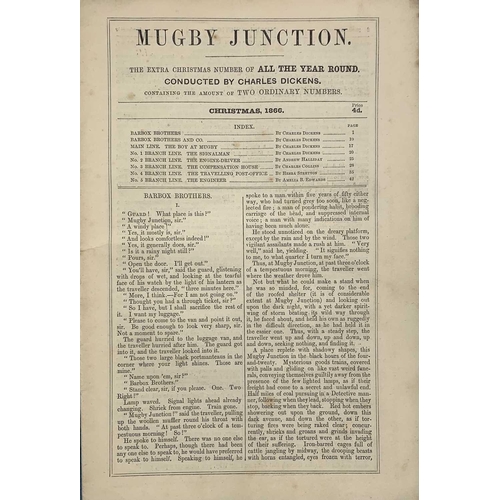 8 - CHARLES DICKENS. 'Edwin Drood,' first edition in six volumes, pictorial card wraps chipped and torn,... 