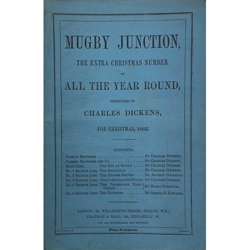 8 - CHARLES DICKENS. 'Edwin Drood,' first edition in six volumes, pictorial card wraps chipped and torn,... 