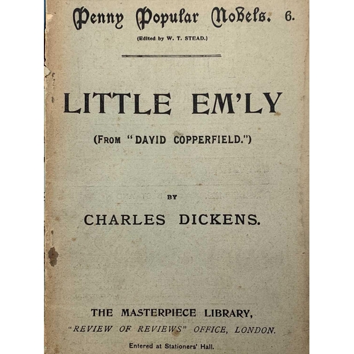 8 - CHARLES DICKENS. 'Edwin Drood,' first edition in six volumes, pictorial card wraps chipped and torn,... 