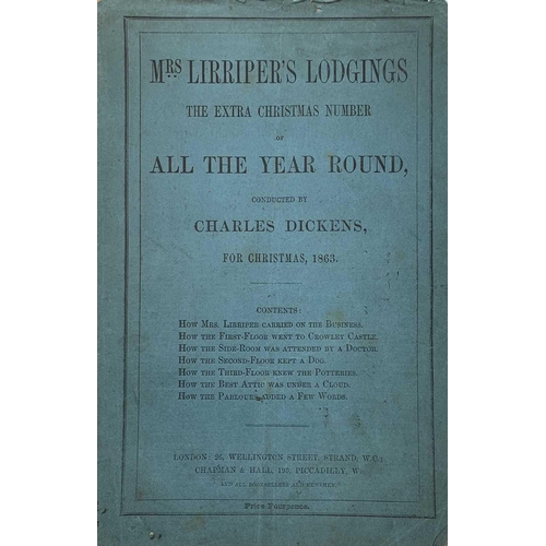 8 - CHARLES DICKENS. 'Edwin Drood,' first edition in six volumes, pictorial card wraps chipped and torn,... 