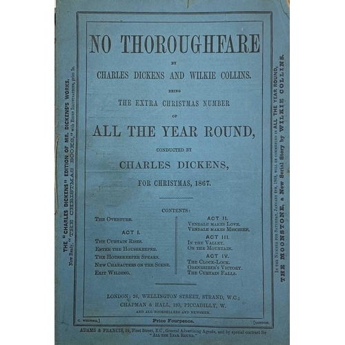 8 - CHARLES DICKENS. 'Edwin Drood,' first edition in six volumes, pictorial card wraps chipped and torn,... 