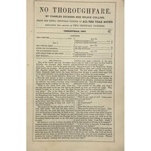 8 - CHARLES DICKENS. 'Edwin Drood,' first edition in six volumes, pictorial card wraps chipped and torn,... 