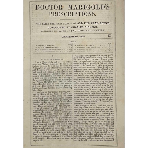 8 - CHARLES DICKENS. 'Edwin Drood,' first edition in six volumes, pictorial card wraps chipped and torn,... 