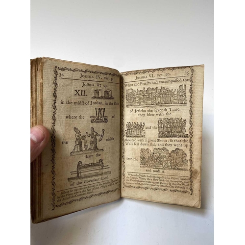 9 - 'A Curious Hieroglyphick Bible.....,' thirteenth edition, illustrated card boards, engraved frontisp... 