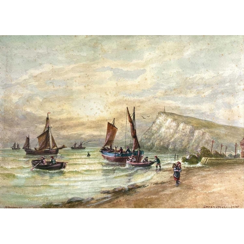 1437 - John Francis BRANEGAN (1843-1909) Lifeboat Watercolour 44cm x 30cm together with another watercolour... 