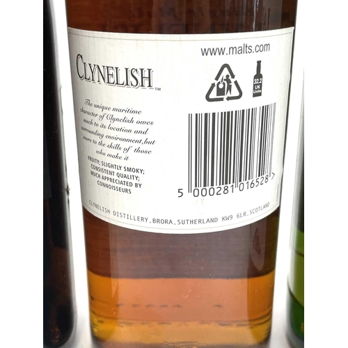 154 - A bottle of Single Malt Clynelish 14 years old together with a Single Malt Laphroaig 10 Years old, B... 