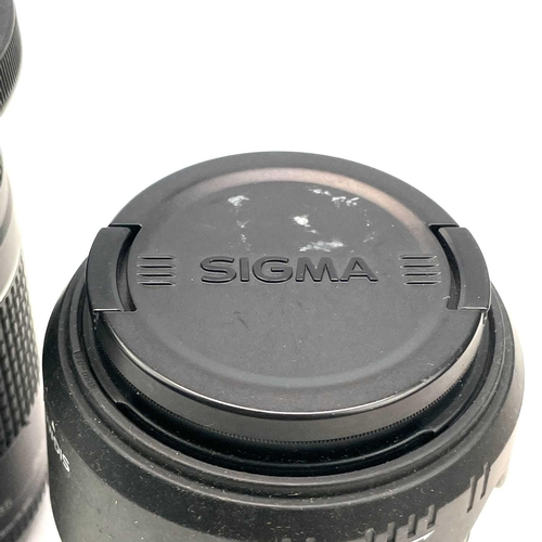 156 - A Canon Zoom EF 75-300mm 1:4-5.6 III USM serial number 45108830 together with a Sigma Zoom 28-135mm ... 