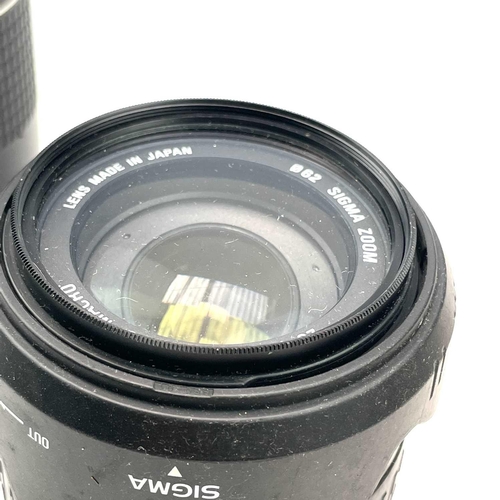 156 - A Canon Zoom EF 75-300mm 1:4-5.6 III USM serial number 45108830 together with a Sigma Zoom 28-135mm ... 