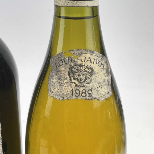 165 - A bottle of 1989 Meursault-Blagny Louis Jadot 1er Cru wine together with a bottle of 1988 Nuits Sain... 