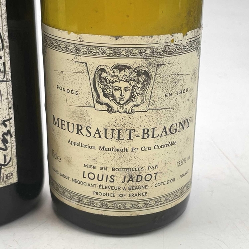 165 - A bottle of 1989 Meursault-Blagny Louis Jadot 1er Cru wine together with a bottle of 1988 Nuits Sain... 