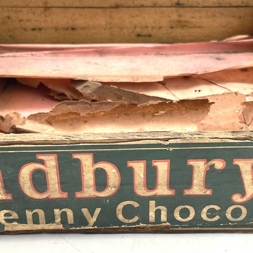 166 - An early 20th century Cadbury's Sixpenny Cake Chocolate box, height 7cm width 25cm depth 20cm.