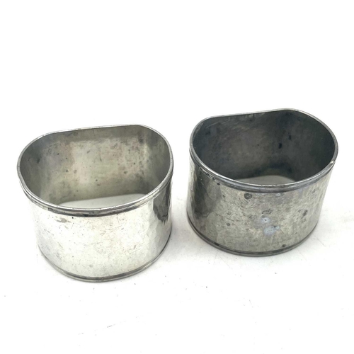 172 - Two Cornish Tin napkin rings, circa 1930's, within Royal Cornwall Infirmary Extention Fund boxes.