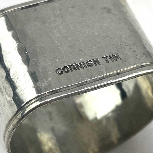 172 - Two Cornish Tin napkin rings, circa 1930's, within Royal Cornwall Infirmary Extention Fund boxes.