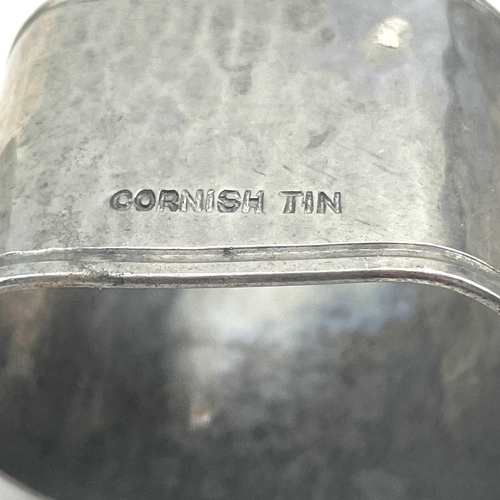 172 - Two Cornish Tin napkin rings, circa 1930's, within Royal Cornwall Infirmary Extention Fund boxes.