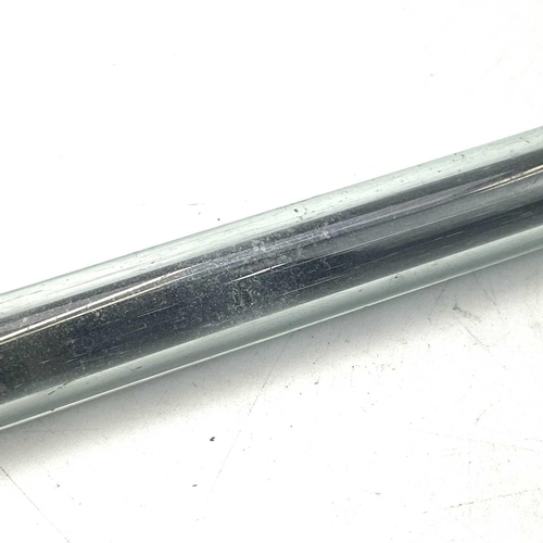 182 - An original glass tube demonstrating tin processing and refining, length 28cm.