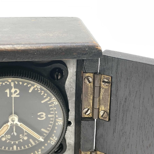 220 - A WWII Luftwaffe Junghans Borduhr cockpit clock serial number 648707 movement stamped J30 BZ XXXI, i... 