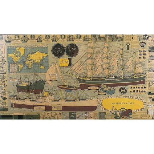 235 - A colour printed Mariner's Chart, 59X108cm.