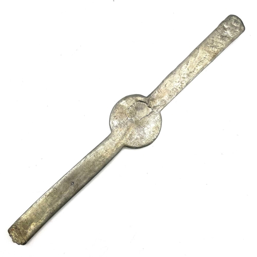 254 - A Williams, Harvey & Co Ltd Mellanear tin ingot bar, length 40cm.