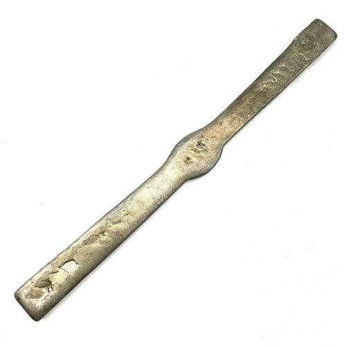 256 - A Bolitho & Sons Penzance tin ingot bar length 35.5cm