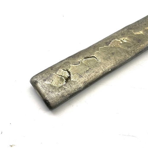 256 - A Bolitho & Sons Penzance tin ingot bar length 35.5cm