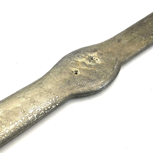 256 - A Bolitho & Sons Penzance tin ingot bar length 35.5cm