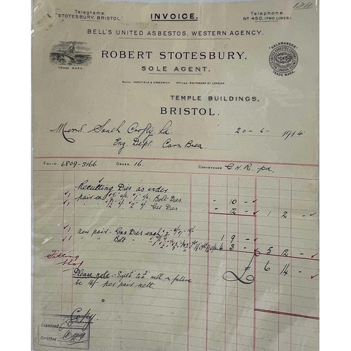 291 - Local interest: Early 20th century invoices from local businesses. (16)