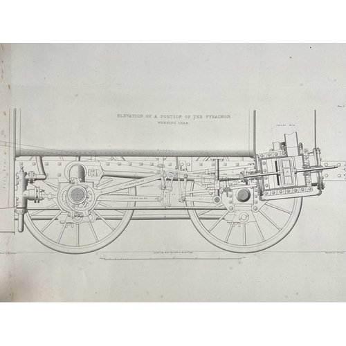 296 - A collection of sixteen 19th century engravings of various locomotives and of varying sizes largest ... 