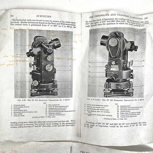 356 - An ex-Goonhilly Hilger & Watts Ltd theodolite and theodolite base together with a Hilger & Watts bea... 