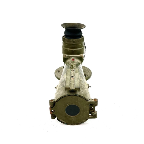 358 - A 7x50 monocular gunsight by Ross London in original stowage case, together with a WW II British ant... 