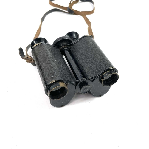 46 - A pair of Ross military binoculars, with broad arrow mark and also stamped 'J.P.Heywood Lonsdale Boo... 