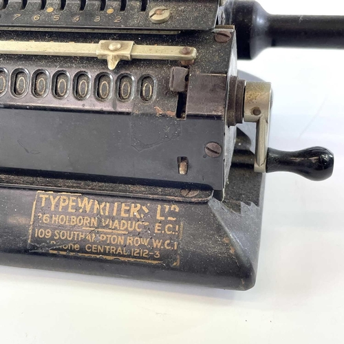 64 - A Swedish 'Original Odhner' mechanical calculator, width 35cm.