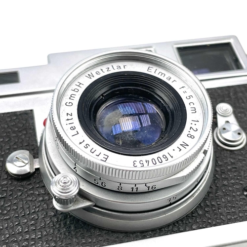 65 - A Leica Rangefinder M2 serial number 1051773 with a Ernst Leitz GmbH Wetzlar Elmar f=5cm 1:2:8 lens ... 