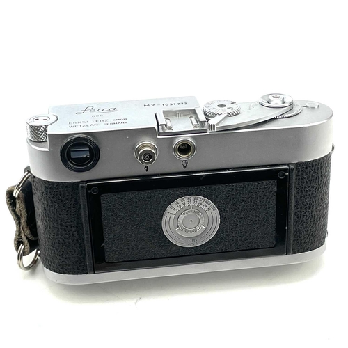 65 - A Leica Rangefinder M2 serial number 1051773 with a Ernst Leitz GmbH Wetzlar Elmar f=5cm 1:2:8 lens ... 