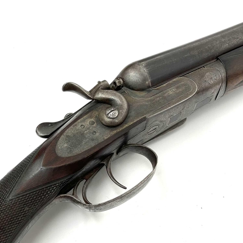 69 - A deactivated Fred Williams double barrel 12 bore shotgun, with walnut stock, in pine case with clea... 