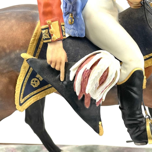 812 - Royal Worcester, an equestrian group of the Duke of Wellington, from the Famous Military Commanders ... 