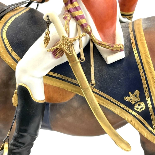 812 - Royal Worcester, an equestrian group of the Duke of Wellington, from the Famous Military Commanders ... 